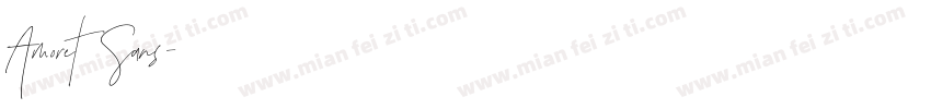 Amoret Sans字体转换